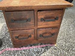 Vintage 4 Drawer Card Catalog Cabinet Library 23x17x15 +/