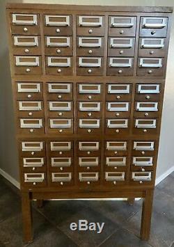 Vintage 45 Drawer Gaylord Library Card Catalog Cabinet Stacking Units