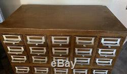 Vintage 45 Drawer Gaylord Library Card Catalog Cabinet Stacking Units