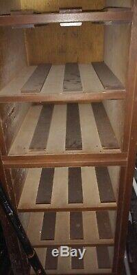 Vintage 54 Drawer Library Card Catalog Cabinet Industrial Architectural 2-SIDED