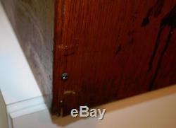 Vintage 6-Drawer Oak Filing Cabinet Dovetail Joints 16 X 13 X 13