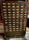 Vintage 72 Drawer Library Card Catalog From Memphis State University, Used