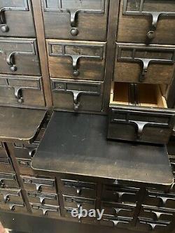 Vintage 72 Drawer Library Card Catalog from Memphis State University, Used