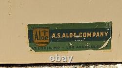 Vintage A. S. Aloe Art Deco Medical Cabinet Steel/Glass Floor/Wall Hanging