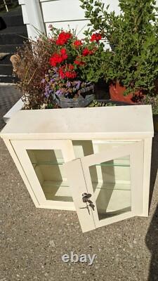 Vintage A. S. Aloe Art Deco Medical Cabinet Steel/Glass Floor/Wall Hanging