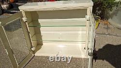 Vintage A. S. Aloe Art Deco Medical Cabinet Steel/Glass Floor/Wall Hanging
