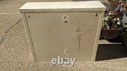Vintage A. S. Aloe Art Deco Medical Cabinet Steel/Glass Floor/Wall Hanging