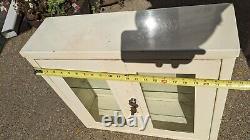 Vintage A. S. Aloe Art Deco Medical Cabinet Steel/Glass Floor/Wall Hanging