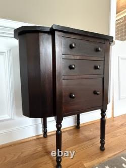 Vintage/Antique 1940s Mahogany Martha Washington Sewing Cabinet Stand Table
