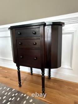 Vintage/Antique 1940s Mahogany Martha Washington Sewing Cabinet Stand Table