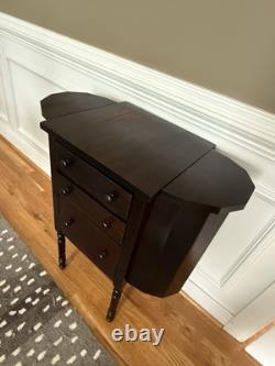 Vintage/Antique 1940s Mahogany Martha Washington Sewing Cabinet Stand Table