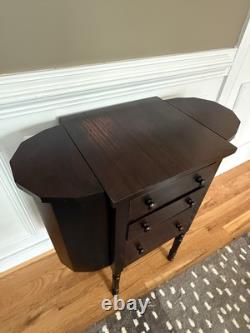 Vintage/Antique 1940s Mahogany Martha Washington Sewing Cabinet Stand Table