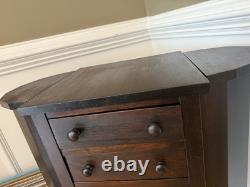 Vintage/Antique 1940s Mahogany Martha Washington Sewing Cabinet Stand Table
