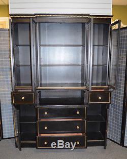 Vintage/Antique 2 Piece Directoire Style Mahogany Bookcase/China Cabinet