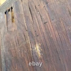 Vintage Antique China Cabinet Curved Beveled Glass Curio 4 Shelves Claw Feet