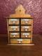 Vintage Antique Late 19th Century German Spice Cabinet, Circa 1880-1900