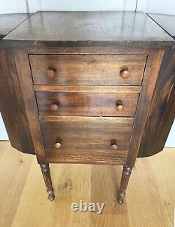 Vintage/Antique Mahogany Martha Washington Sewing Cabinet Stand Table