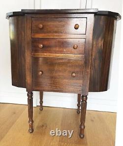 Vintage/Antique Mahogany Martha Washington Sewing Cabinet Stand Table