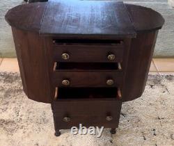 Vintage/Antique Mahogany Martha Washington Sewing Cabinet Stand Table