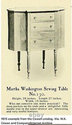 Vintage/Antique Mahogany Martha Washington Sewing Cabinet Stand Table