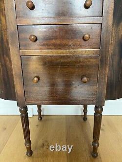 Vintage/Antique Mahogany Martha Washington Sewing Cabinet Stand Table