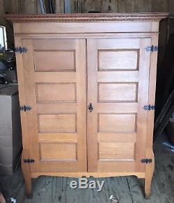 Vintage Antique Oak 24 Drawer Lawyers File Cabinet Apothecary Cupboard