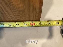 Vintage Antique Oak 4 Drawer Dovetailed Card Catalog Index File Counter Cabinet