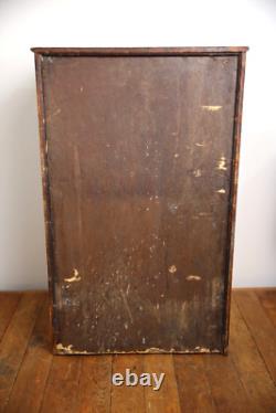 Vintage Antique Oak Display Case apothecary drawer Cabinet Batteries Flashlights