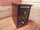 Vintage Antique Rare 1800's Shannon Filing Cabinet Apothecary Wood Drawer