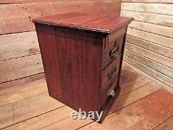 Vintage Antique RARE 1800's Shannon Filing Cabinet Apothecary Wood Drawer