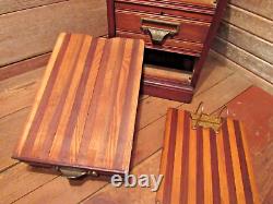 Vintage Antique RARE 1800's Shannon Filing Cabinet Apothecary Wood Drawer