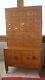Vintage Antique Rare Oak Library File Card Catalog Cabinet 8 Sections (reduced)