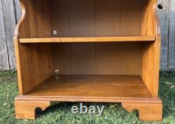 Vintage Antique Solid Maple Ethan Allen Kitchen Cart Island Cabinet Hutch Rack