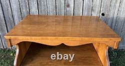 Vintage Antique Solid Maple Ethan Allen Kitchen Cart Island Cabinet Hutch Rack Vintage Antique Solid Maple Ethan Allen Kitchen Cart Island Cabinet Hutch Rack