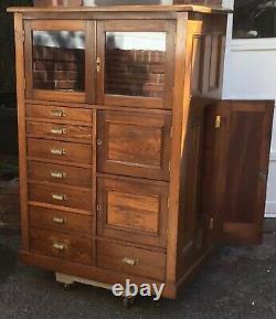 Vintage/Antique Storage Cabinet Side Compartment Working Locks Keys LOCAL PICKUP