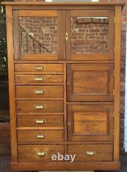 Vintage/Antique Storage Cabinet Side Compartment Working Locks Keys LOCAL PICKUP