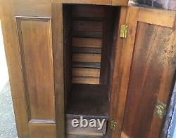 Vintage/Antique Storage Cabinet Side Compartment Working Locks Keys LOCAL PICKUP