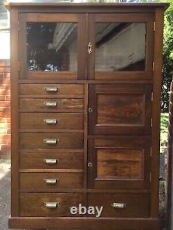 Vintage/Antique Storage Cabinet Side Compartment Working Locks Keys LOCAL PICKUP