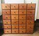 Vintage Apothecary Cabinet Solid Wood Nice Condition Very Heavy
