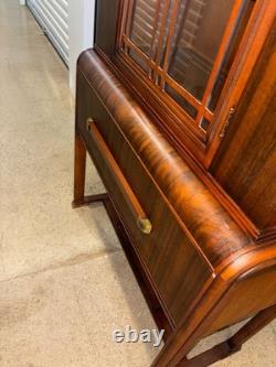 Vintage Art Deco Waterfall China Cabinet