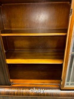 Vintage Art Deco Waterfall China Cabinet