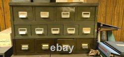 Vintage Art Metal Co of Jamestown index card cabinet