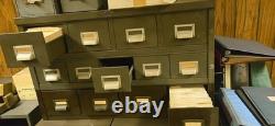 Vintage Art Metal Co of Jamestown index card cabinet