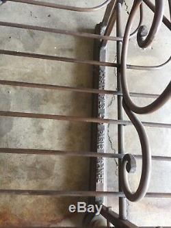 Vintage Bakers Rack Iron and Brass Paris France Art Nouveau