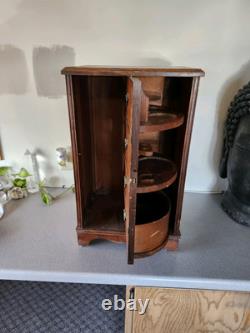 Vintage Bar Cabinet, prohibition cabinet, smoke/ Booze stand, hidden compartment