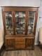 Vintage Bassett Furniture Hutch And Side Board. Solid Wood. Chinoiserie Style