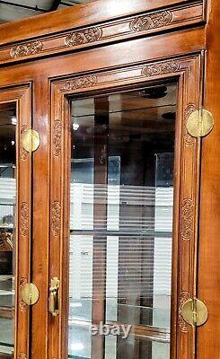 Vintage Bernhardt Asian Style Hollywood Regency Chinoiserie China Cabinet