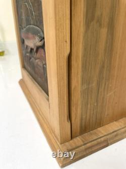 Vintage Big Sky Carvers Cabinet Trout River Fly Fishing Two Shelves 15x18x8
