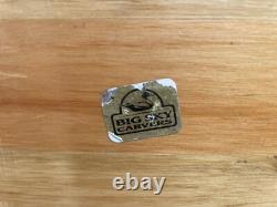 Vintage Big Sky Carvers Cabinet Trout River Fly Fishing Two Shelves 15x18x8