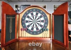 Vintage Bombay Company Dart Board Cabinet 22 3/4 X 22